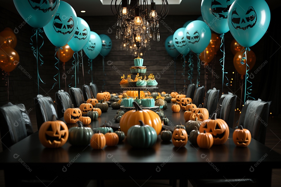 Suprimentos e decorações para festas de Halloween