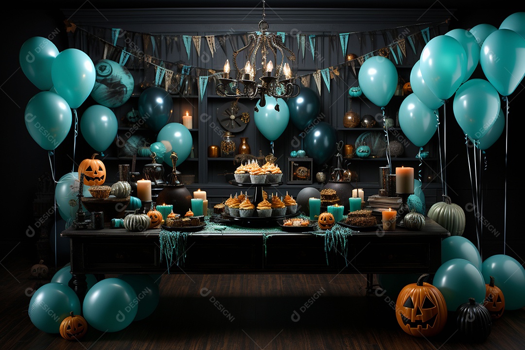 Suprimentos e decorações para festas de Halloween