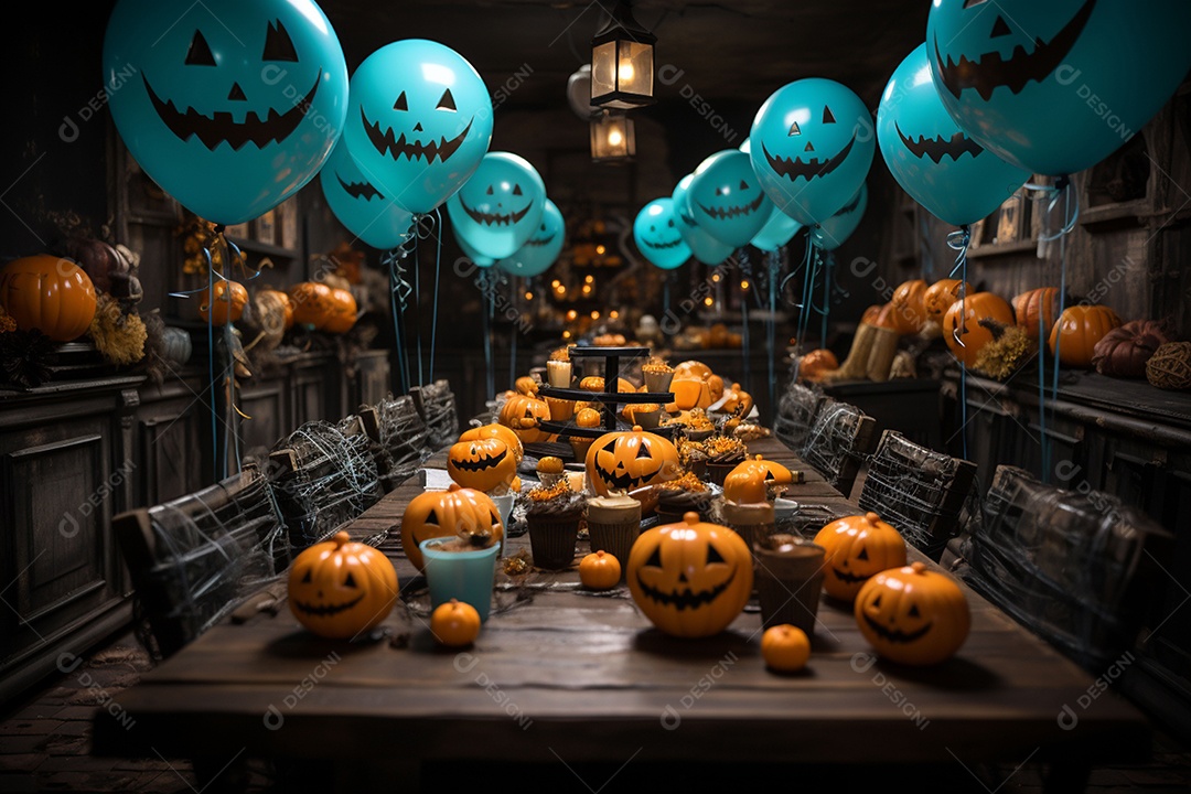 Suprimentos e decorações para festas de Halloween