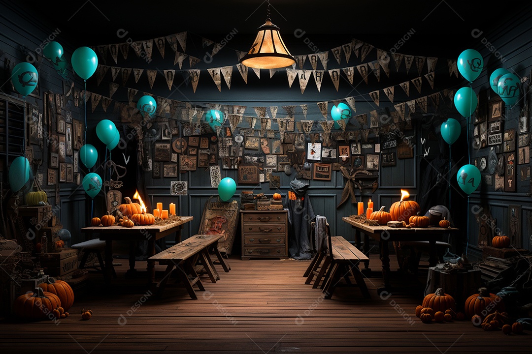 Suprimentos e decorações para festas de Halloween