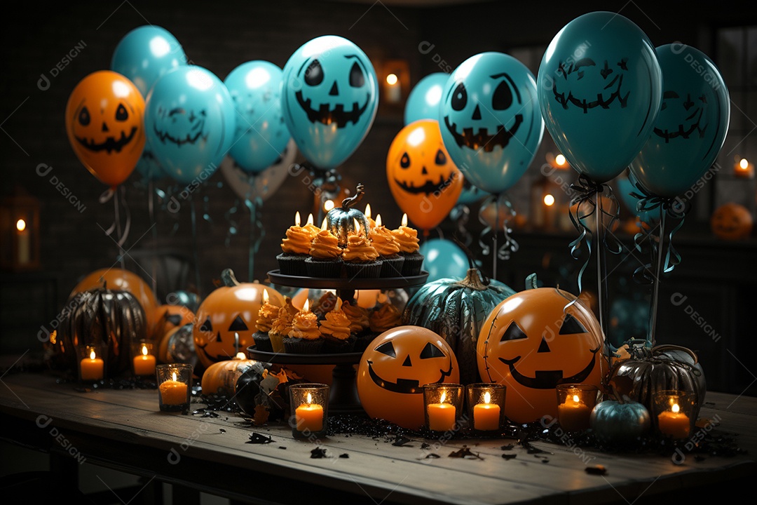 Suprimentos e decorações para festas de Halloween