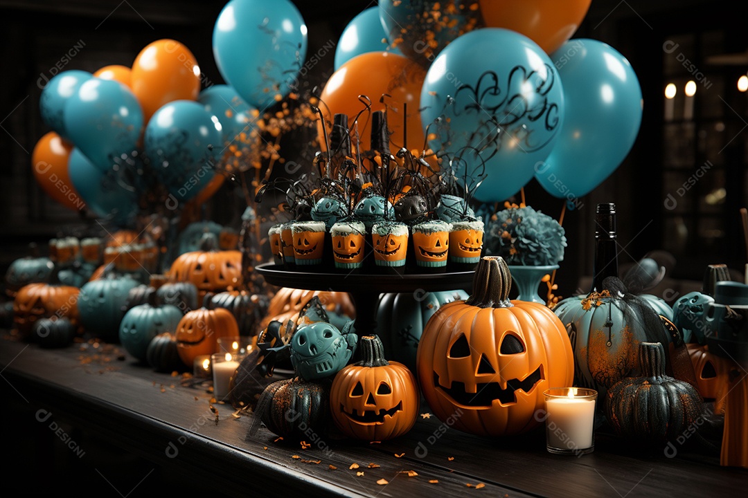 Suprimentos e decorações para festas de Halloween