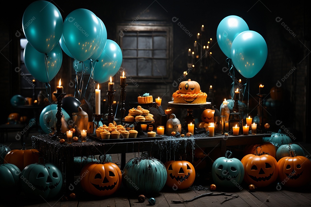 Suprimentos e decorações para festas de Halloween