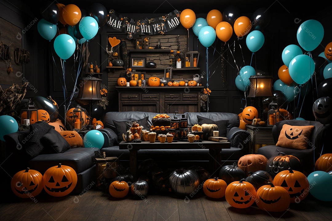 Suprimentos e decorações para festas de Halloween
