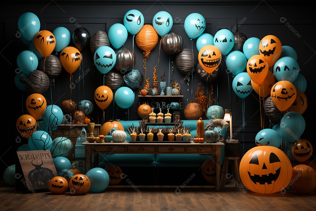 Suprimentos e decorações para festas de Halloween