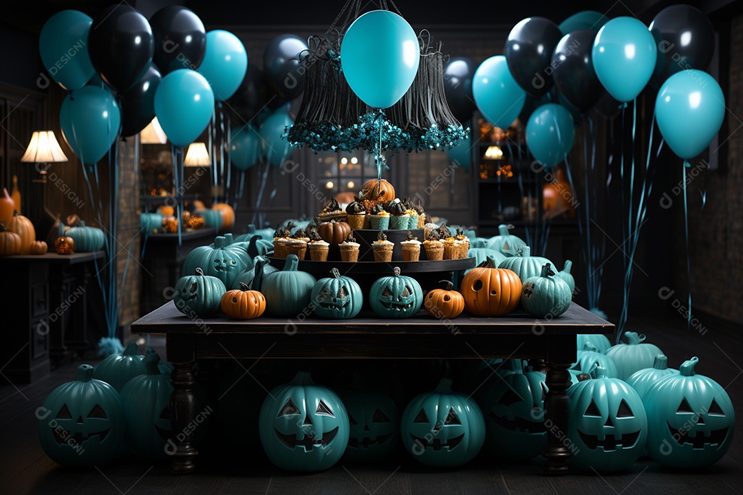 Suprimentos e decorações para festas de Halloween