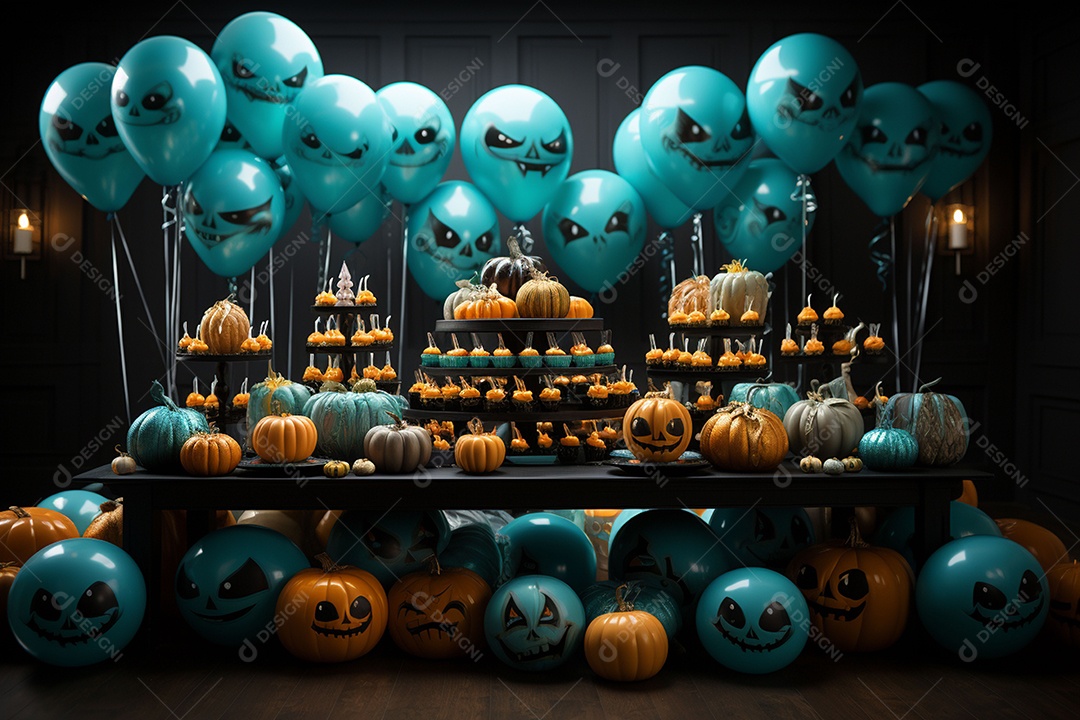Suprimentos e decorações para festas de Halloween