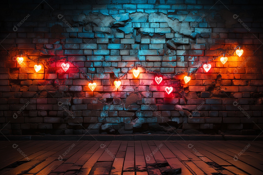 Luzes românticas com tema de celebração