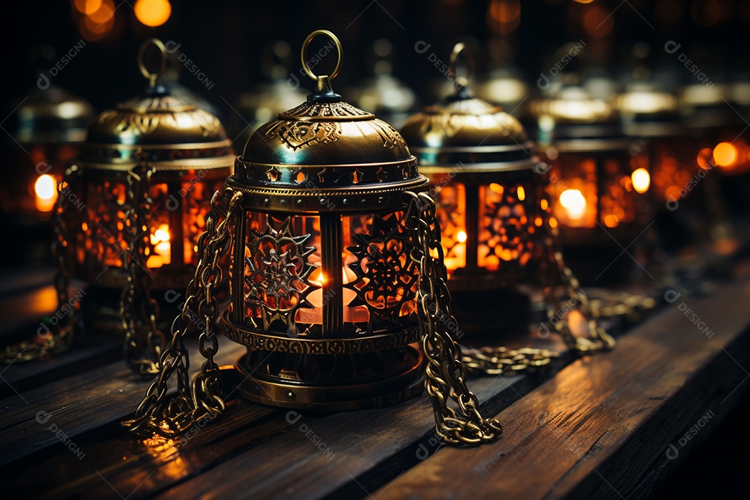 Luzes românticas com tema de celebração