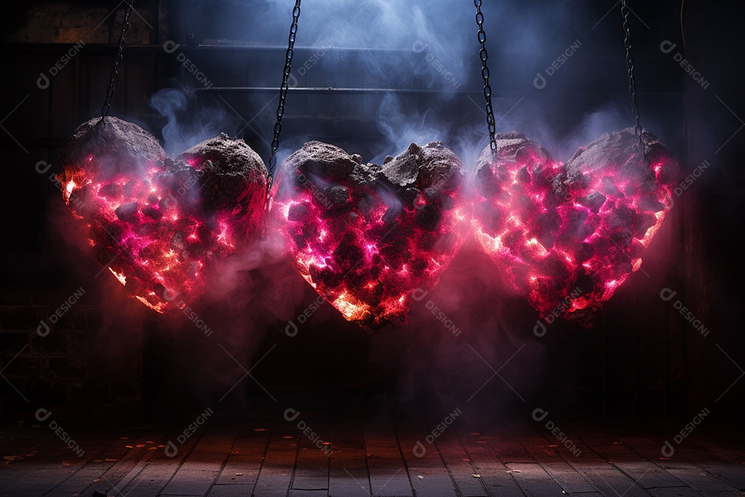 Luzes românticas com tema de celebração