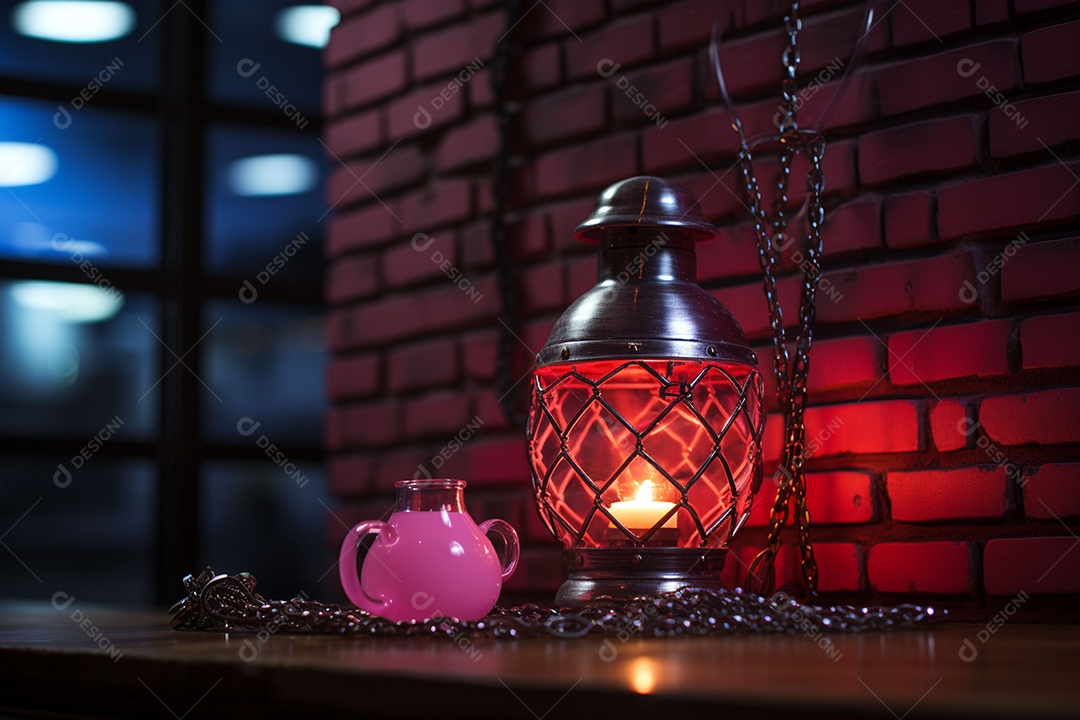 Luzes românticas com tema de celebração