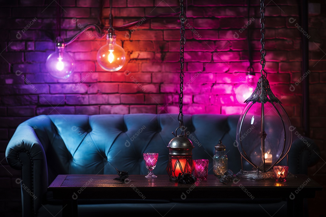 Luzes românticas com tema de celebração