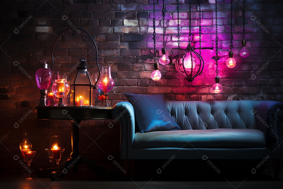 Luzes românticas com tema de celebração