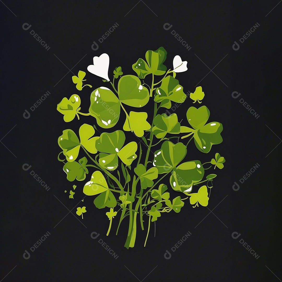 Fundo de são patrício leprechaun com chapéu isolado em fundo branco