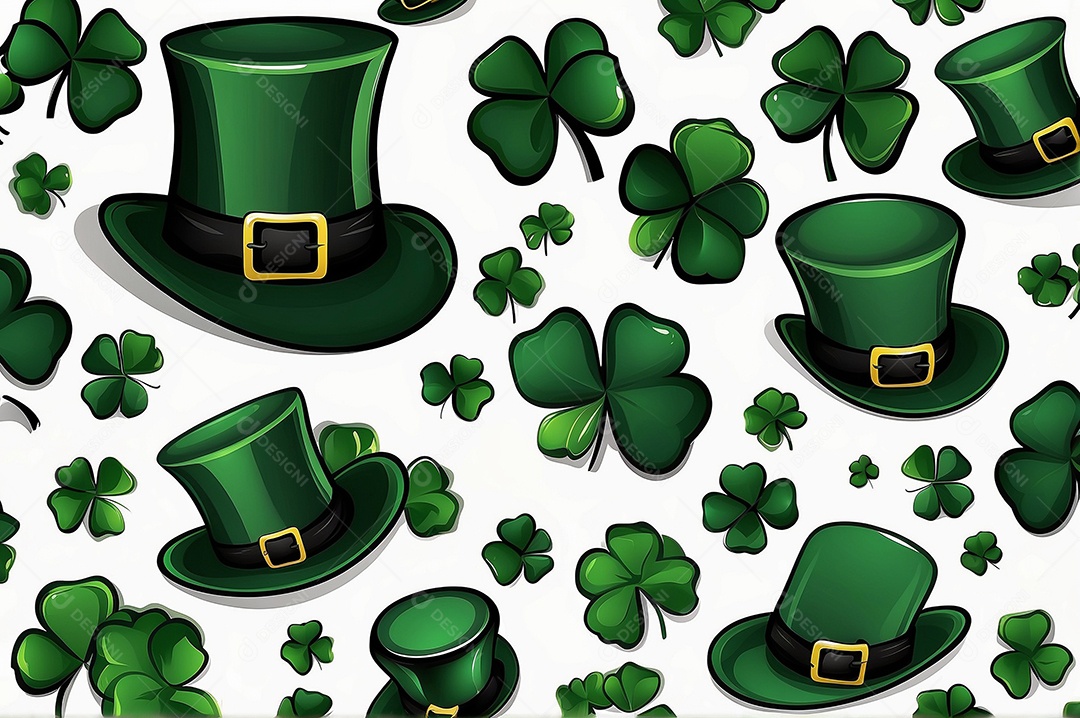 Fundo de são patrício leprechaun com chapéu isolado em fundo branco