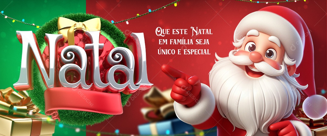 Social Media Banner Natal Único e Especial PSD Editável