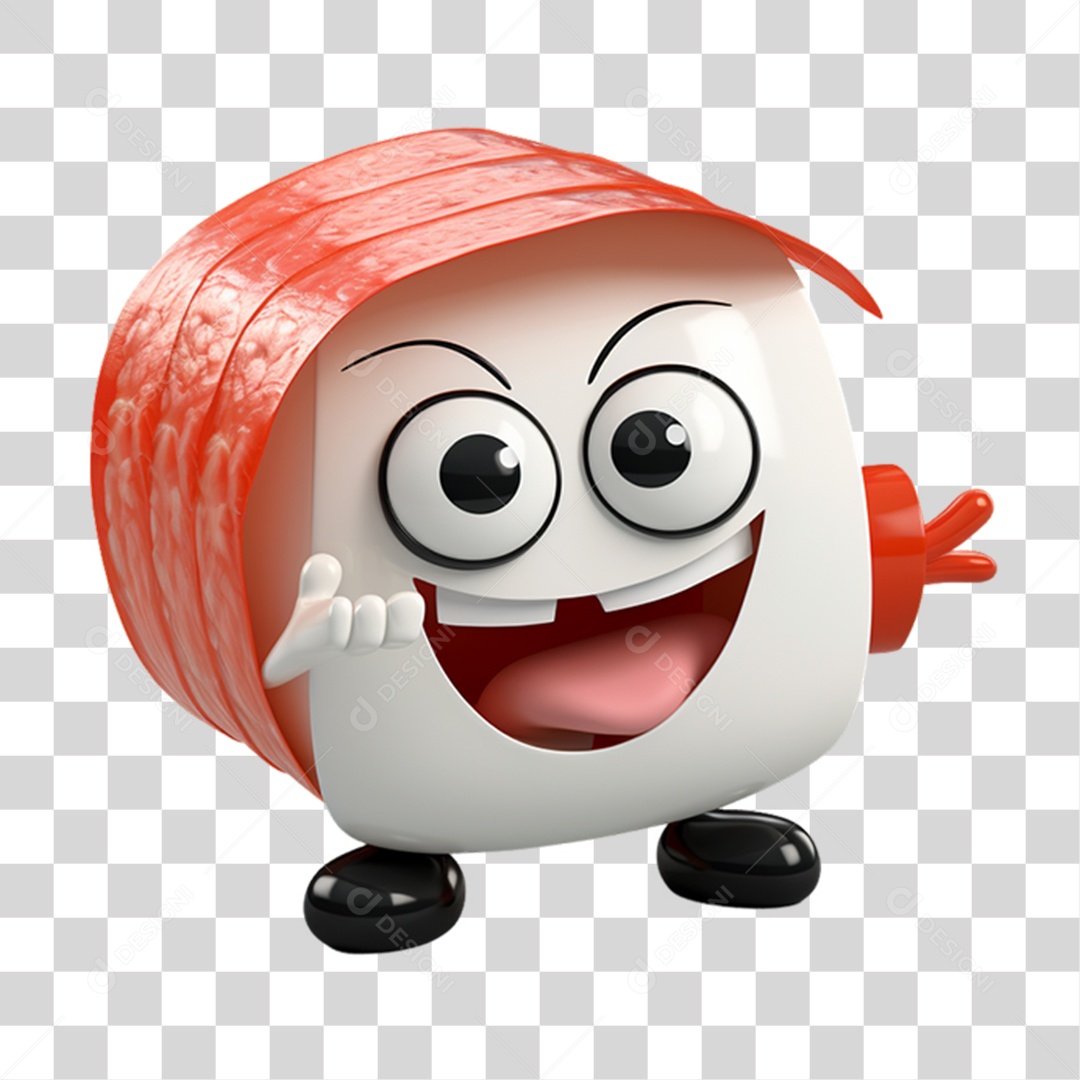 Mascotes 3D Para Composição PNG Transparente