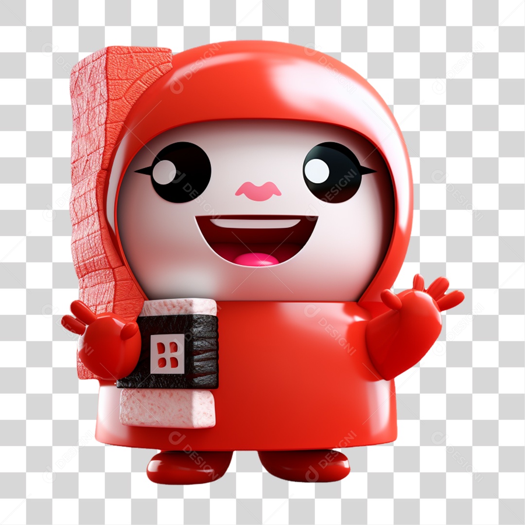 Mascotes 3D Para Composição PNG Transparente