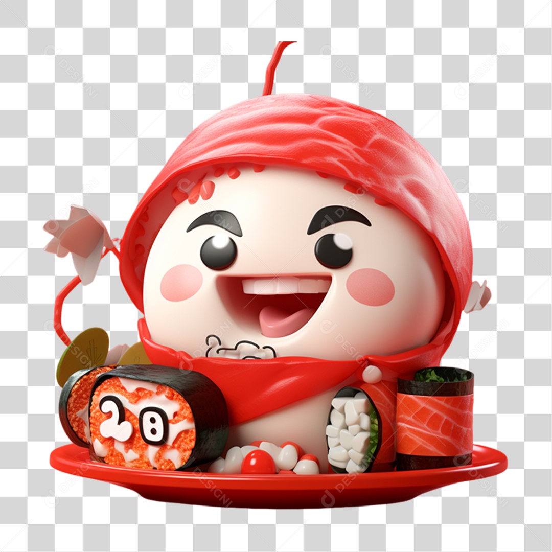 Mascotes 3D Para Composição PNG Transparente