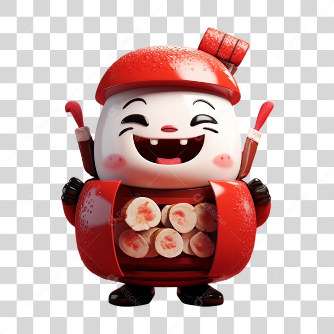 Mascotes 3D Para Composição PNG Transparente