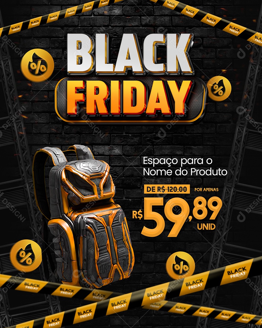 Social Media Story Black Friday PSD Editável