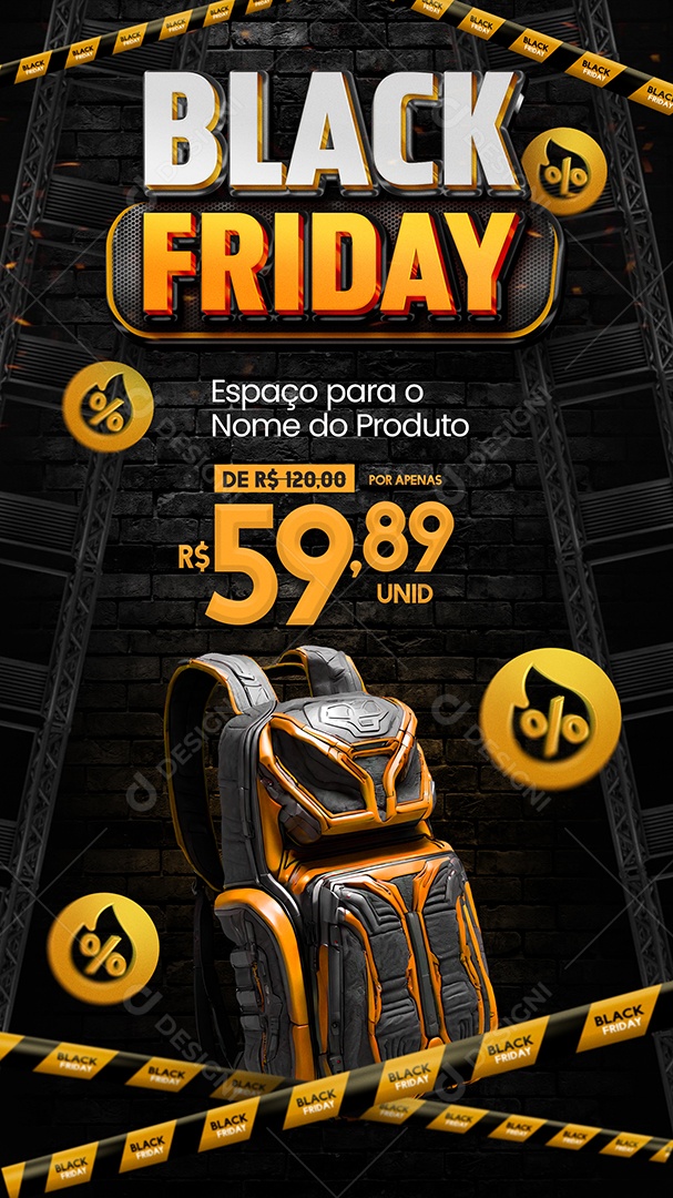 Social Media Story Black Friday PSD Editável
