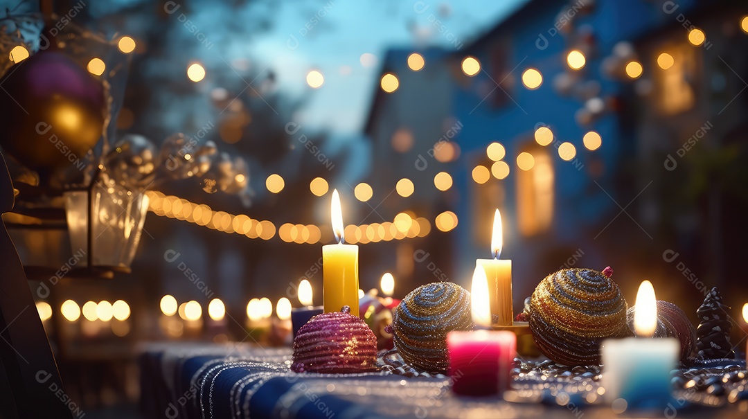 Família se divertindo jogando Dreidel durante o Hanukkah, cores vibrantes e alegria do jogo tradicional