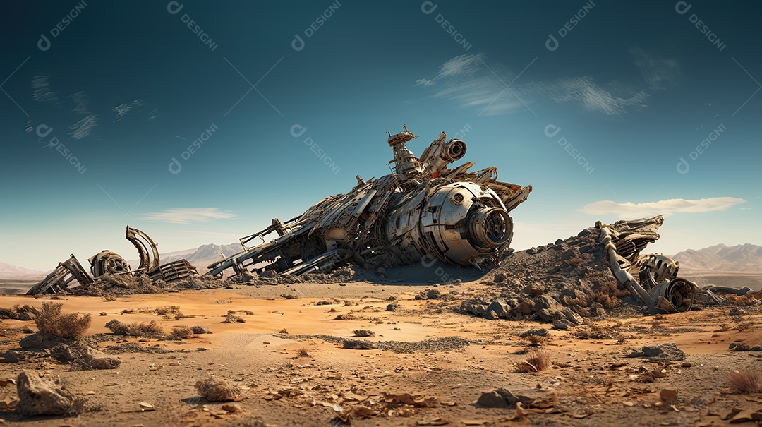 Destroços da nave espacial