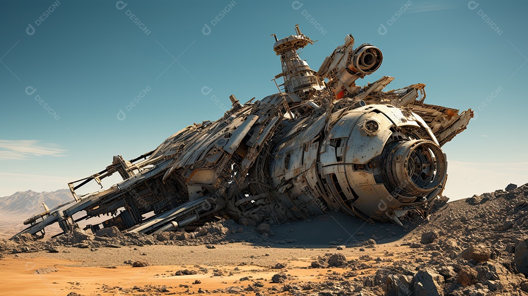 Destroços da nave espacial