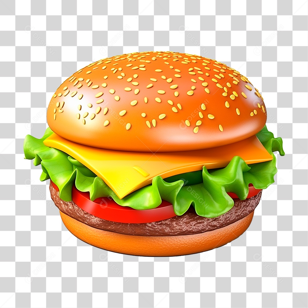Hambúrguer PNG Transparente