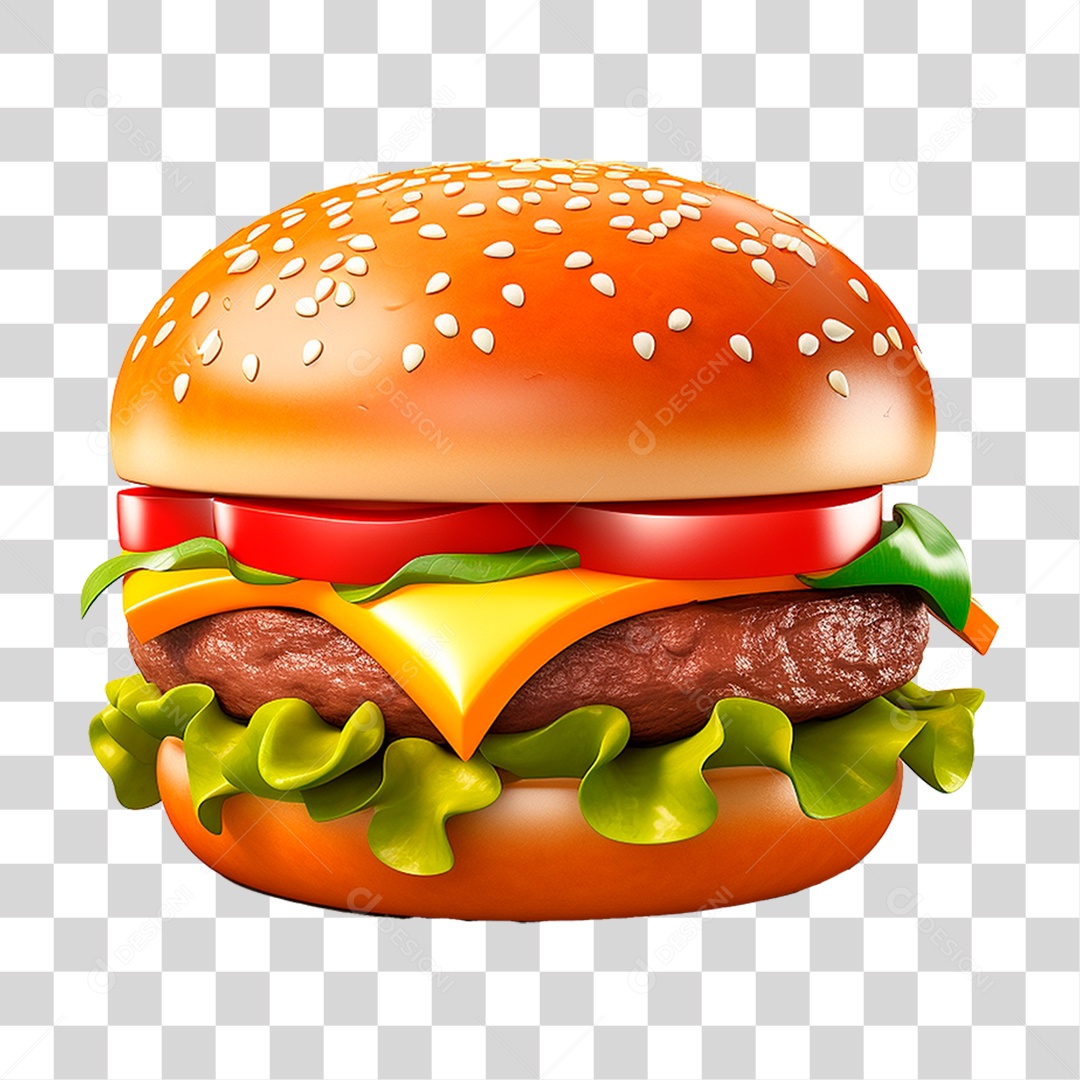 Hambúrguer PNG Transparente
