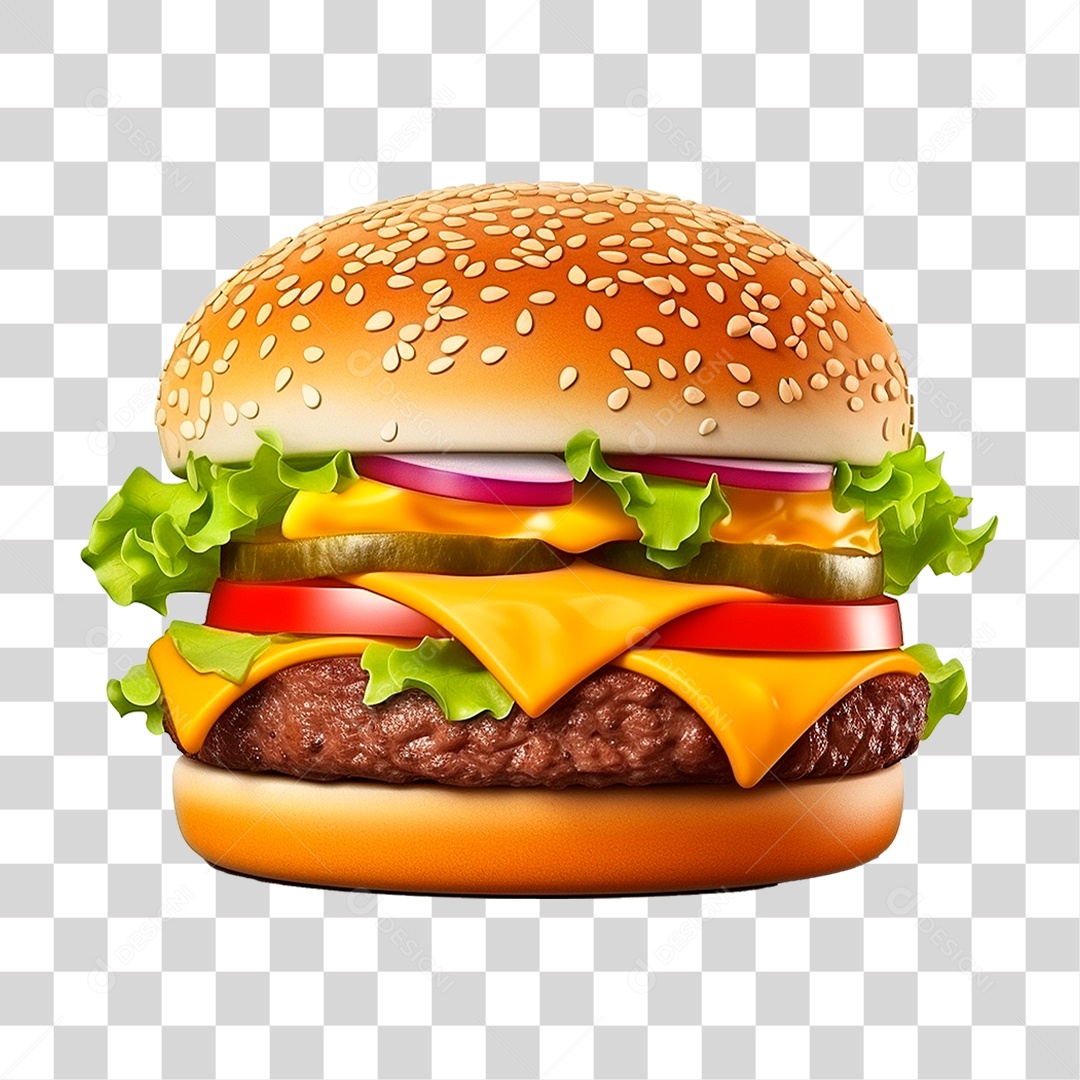 Hambúrguer PNG Transparente