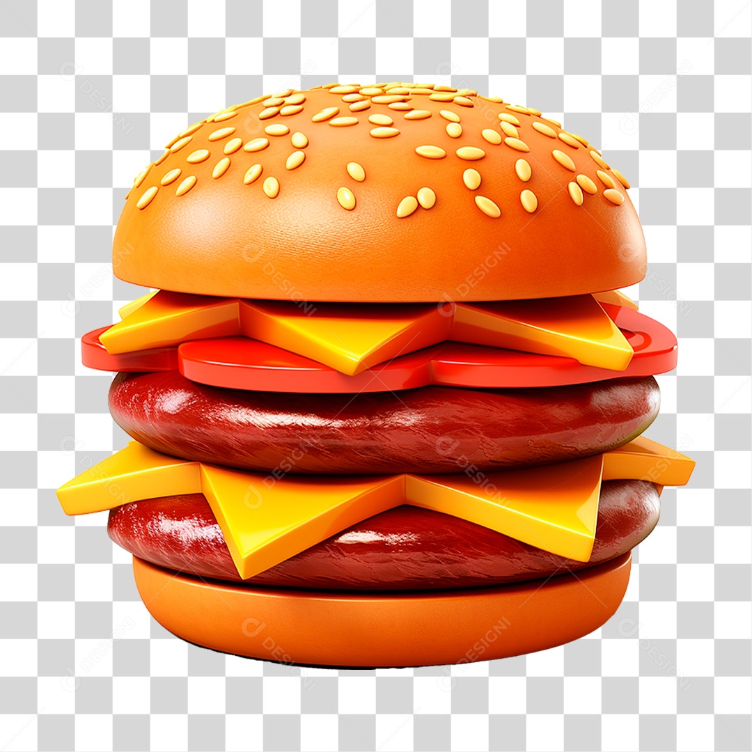 Hambúrguer PNG Transparente