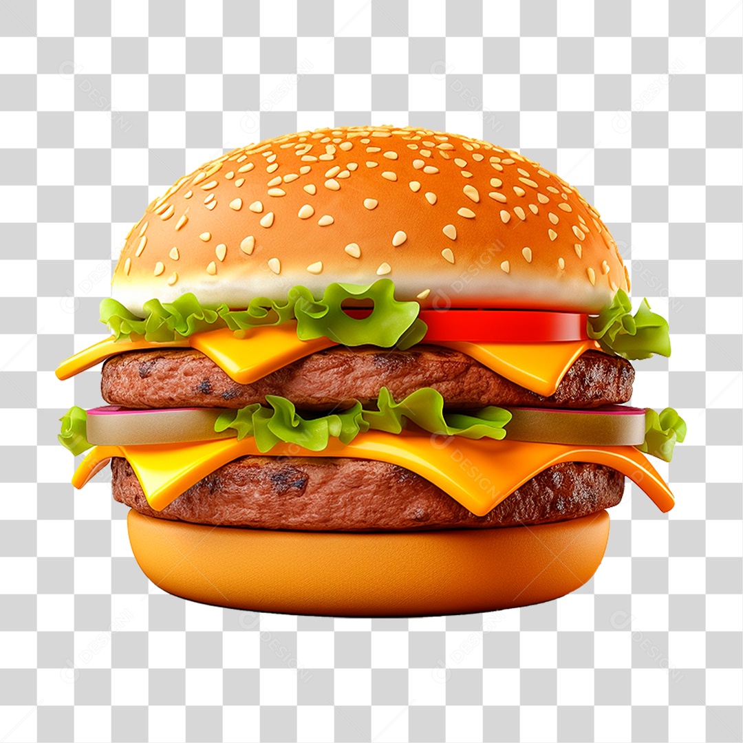 Hambúrguer PNG Transparente