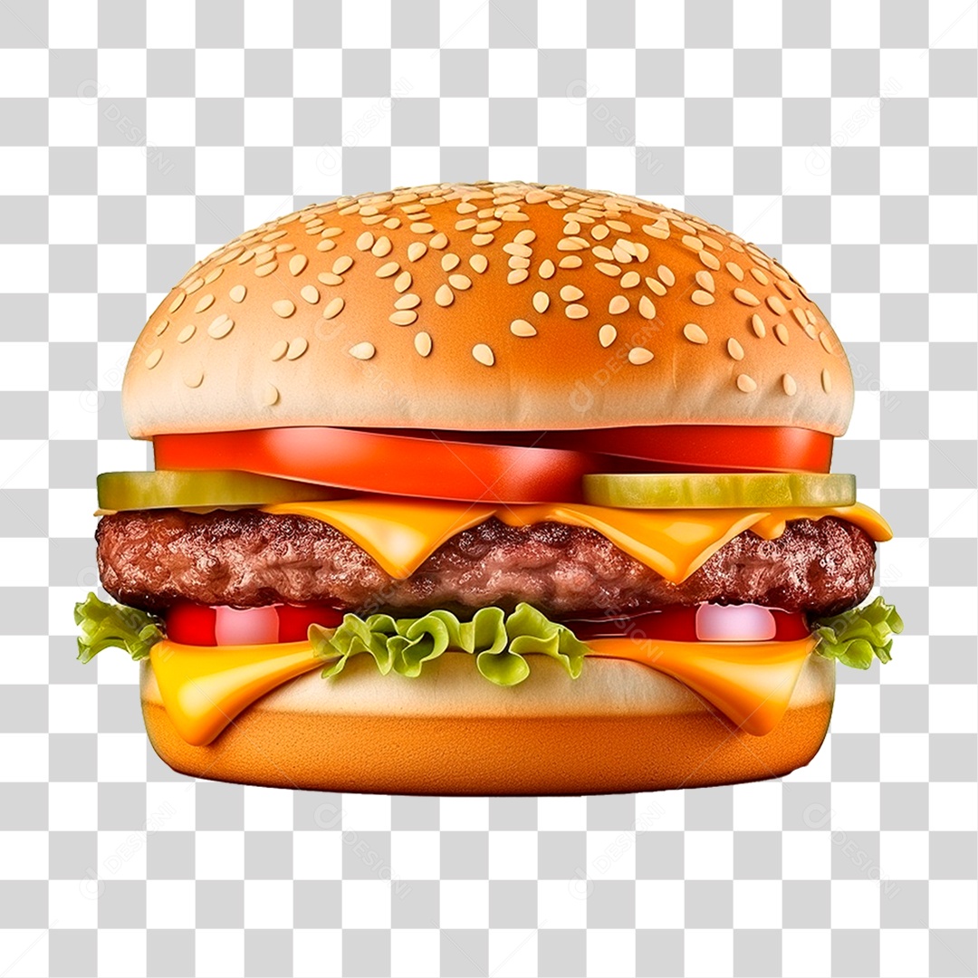 Hambúrguer PNG Transparente