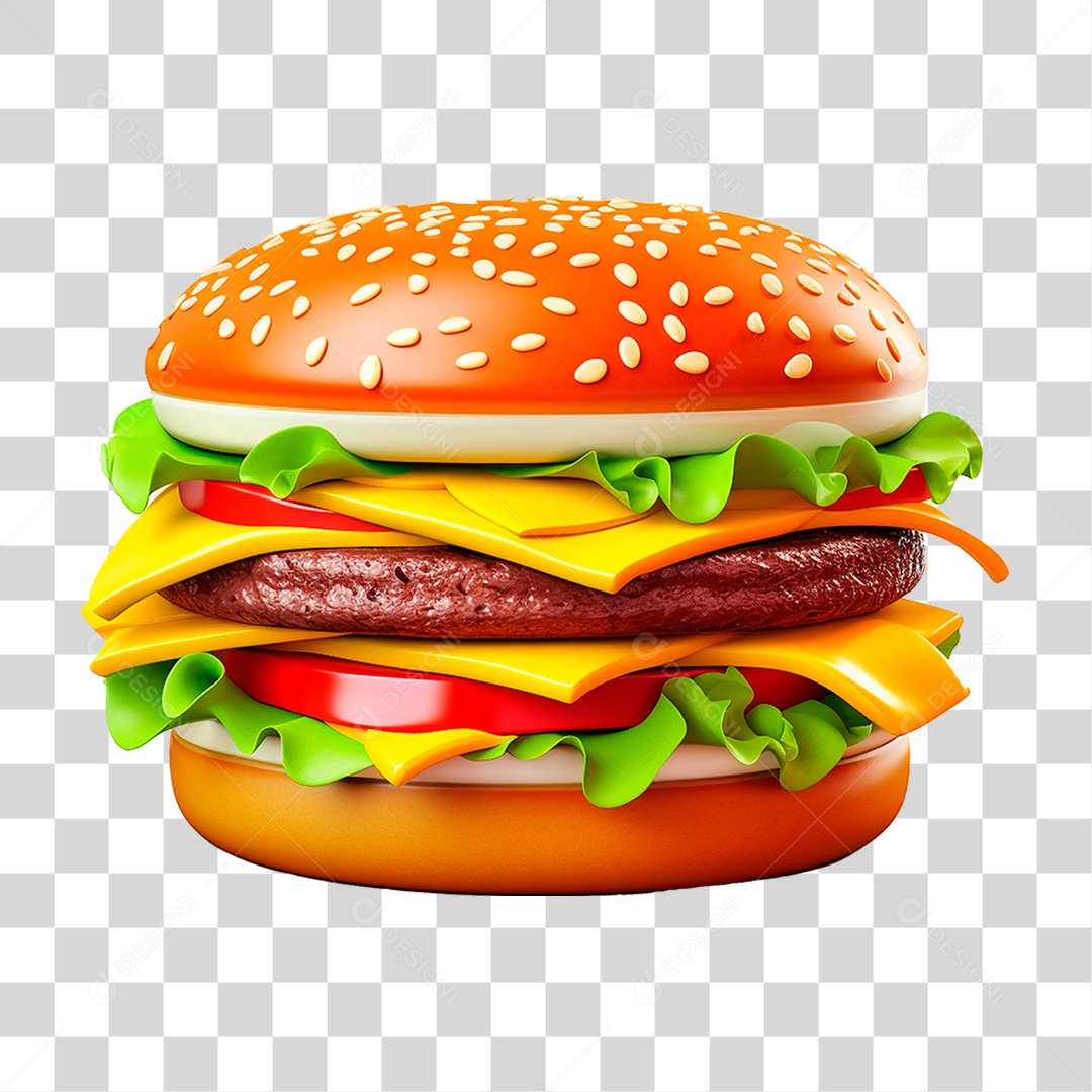 Hambúrguer PNG Transparente