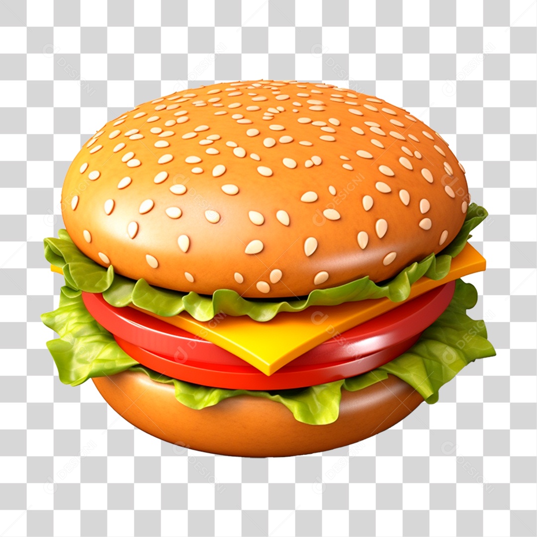 Hambúrguer PNG Transparente
