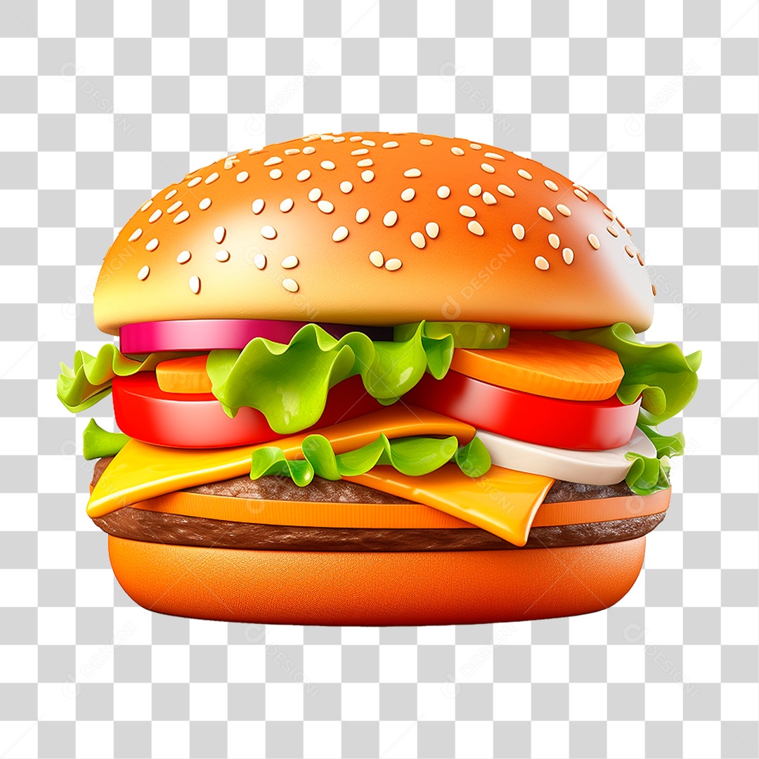 Hambúrguer PNG Transparente