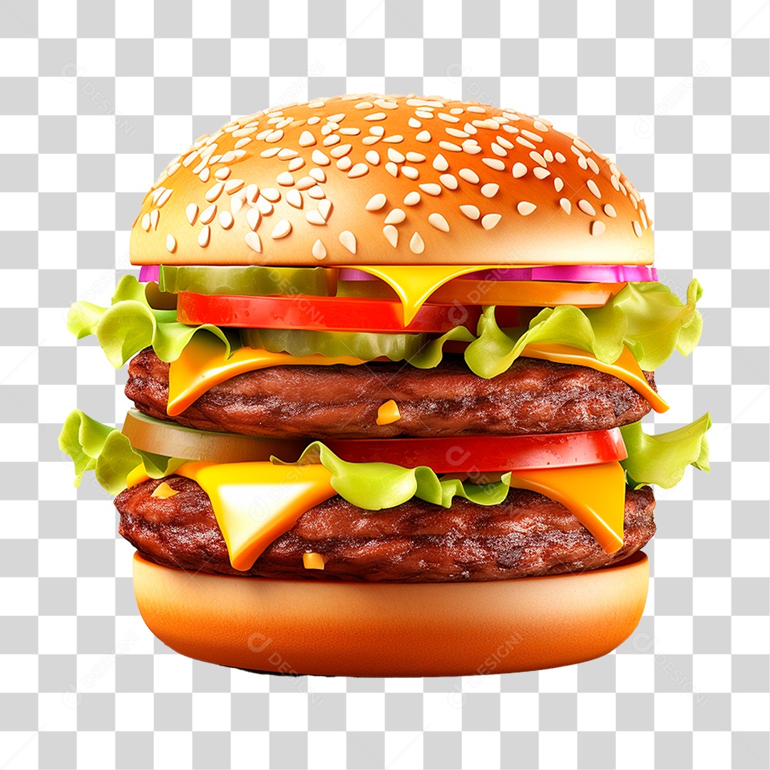 Hambúrguer PNG Transparente