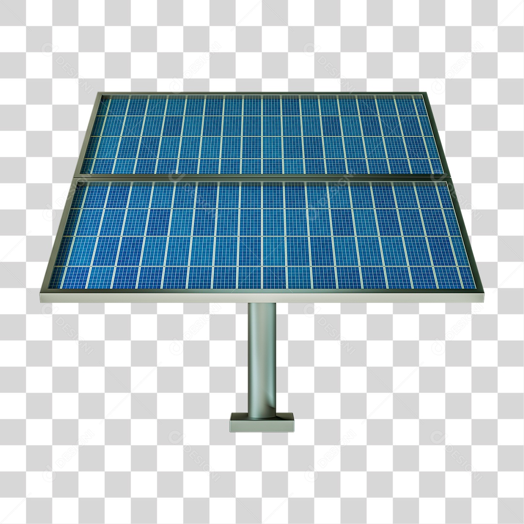 Placas Solares no Suporte PNG Transparente para Composição