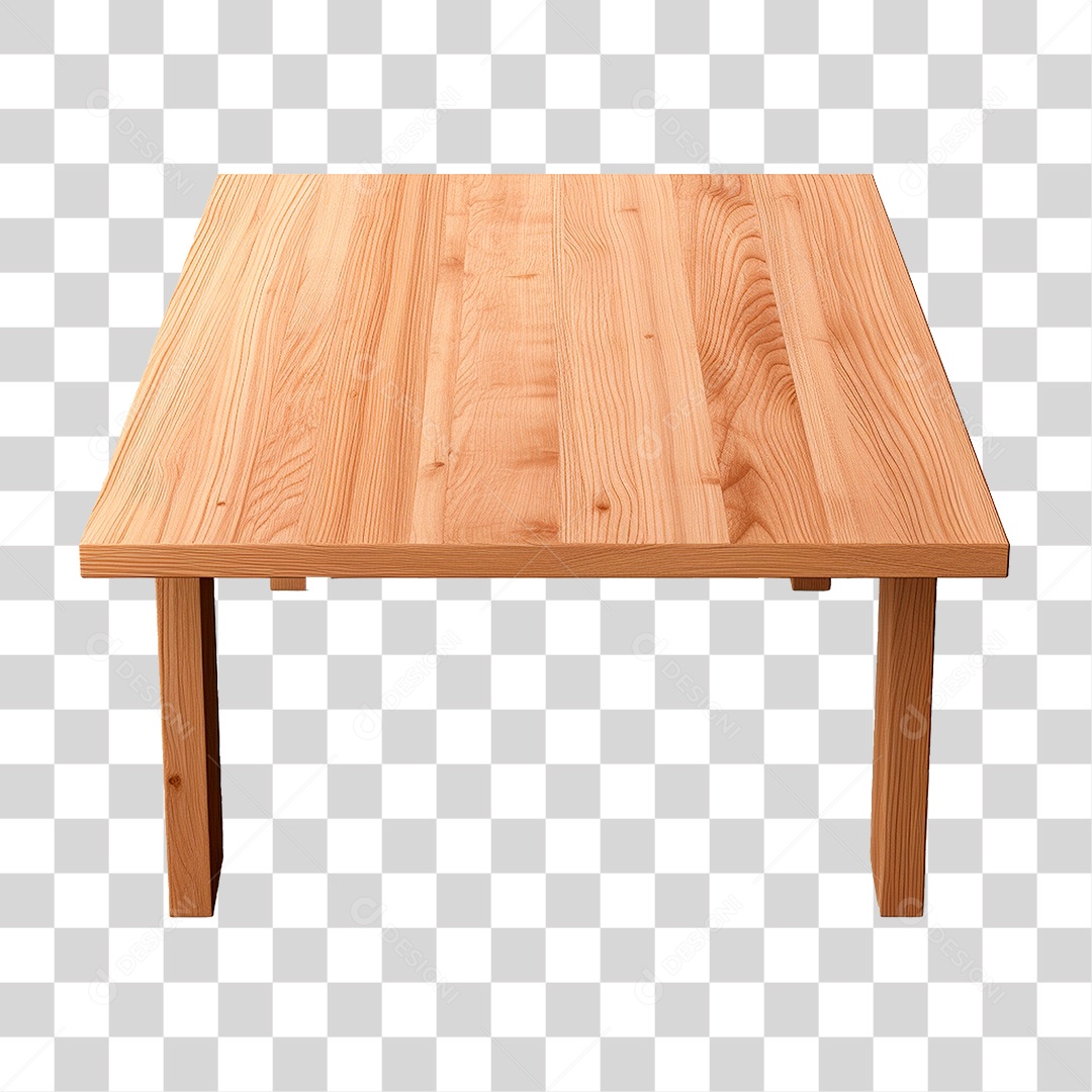 Mesa de Madeira PNG Transparente