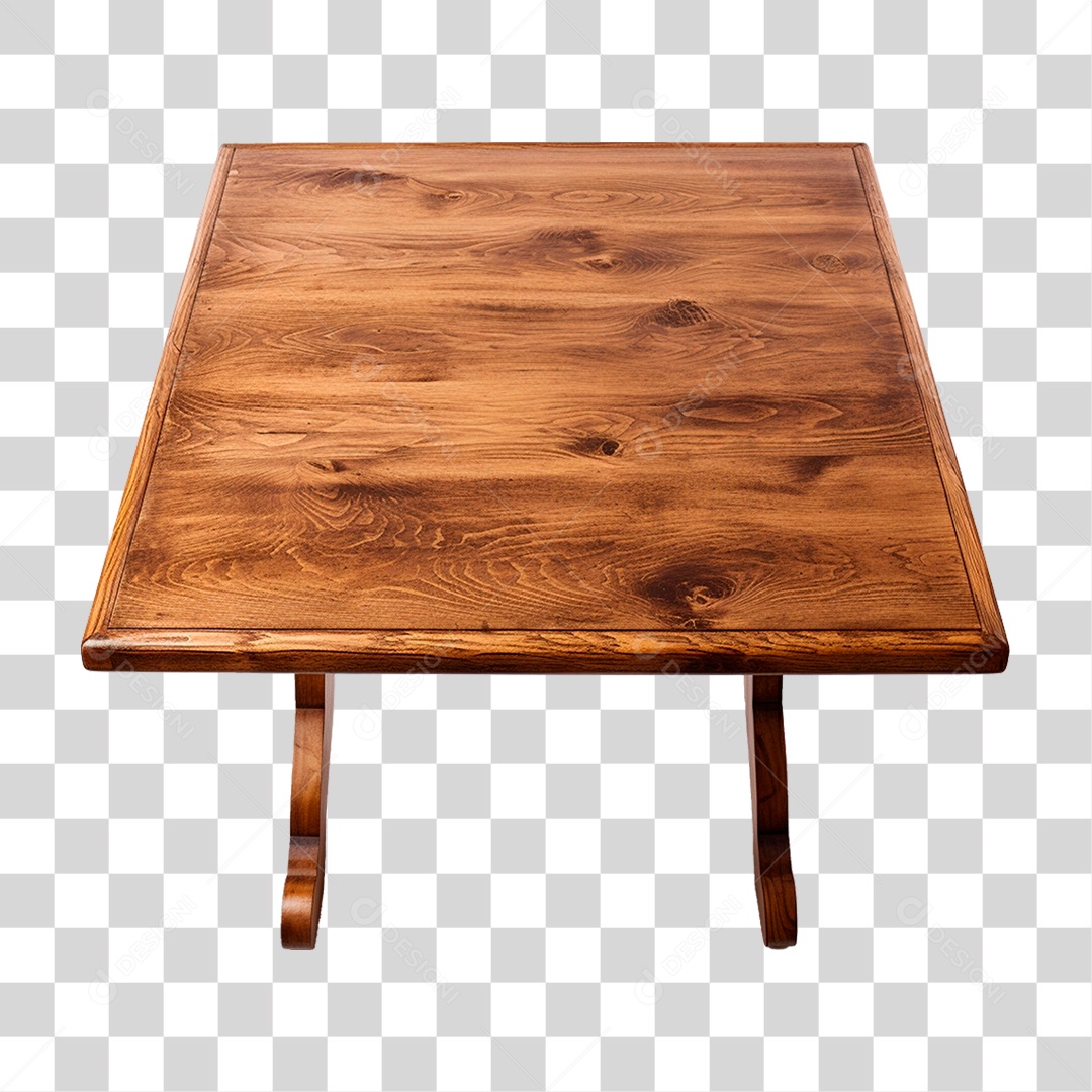 Mesa de Madeira PNG Transparente