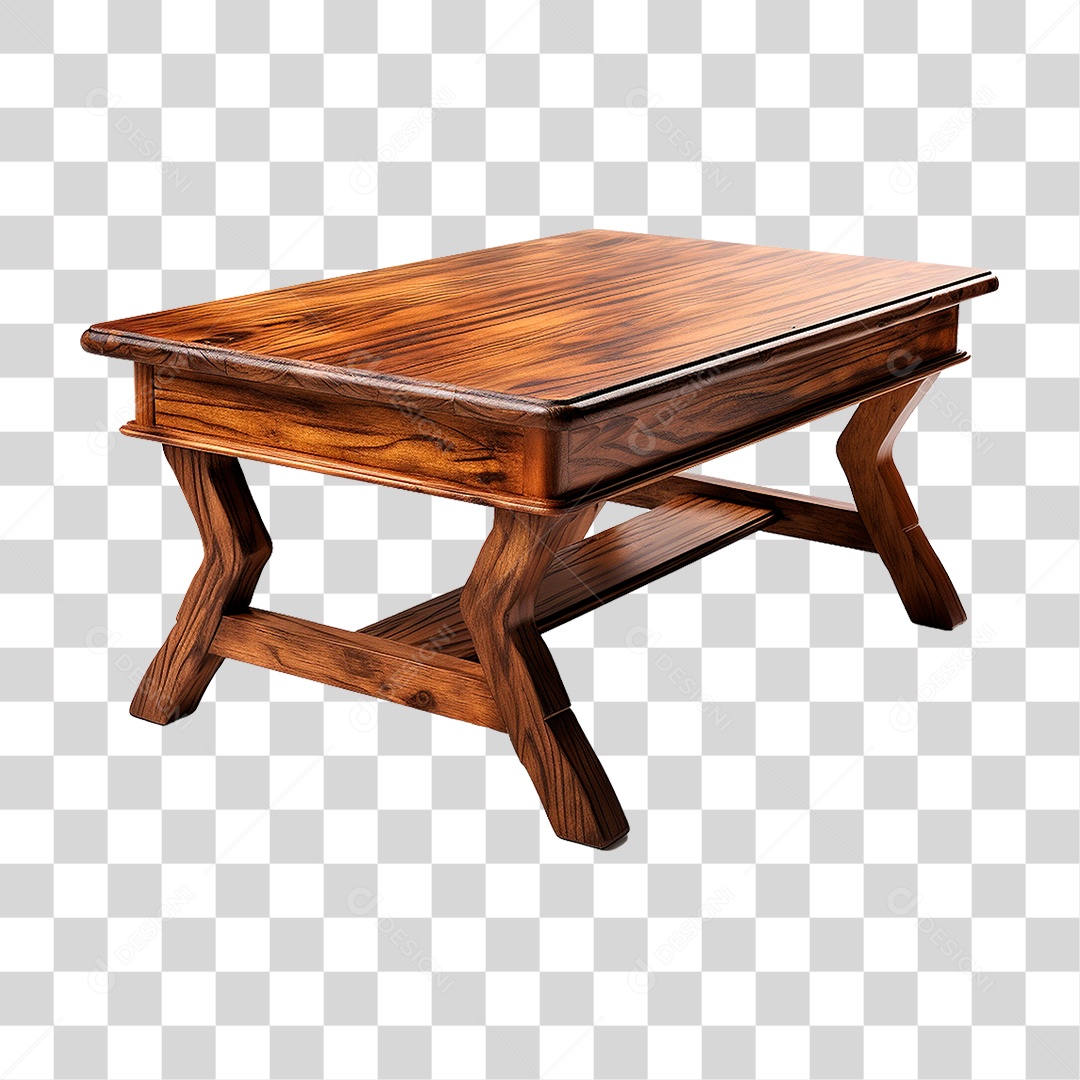 Mesa de Madeira PNG Transparente