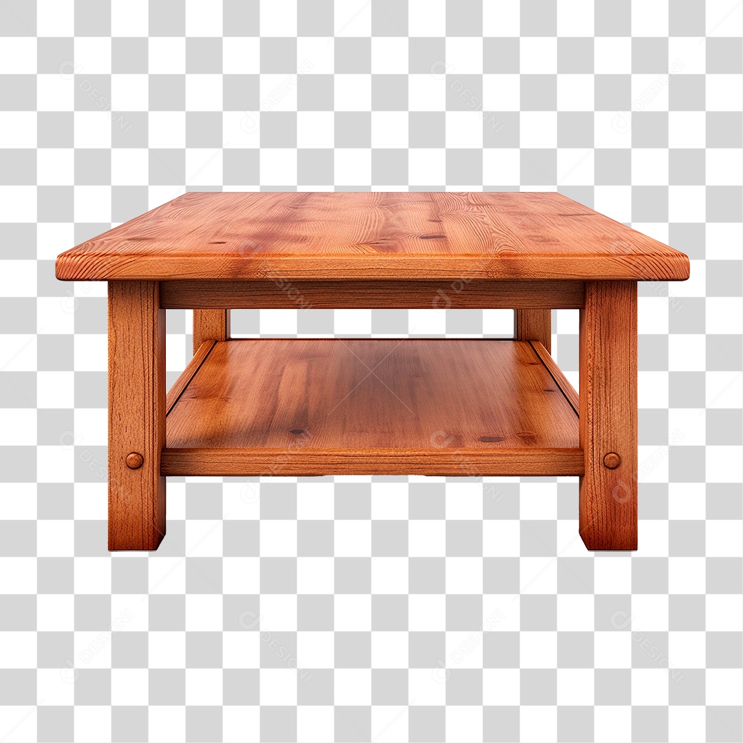 Mesa de Madeira PNG Transparente