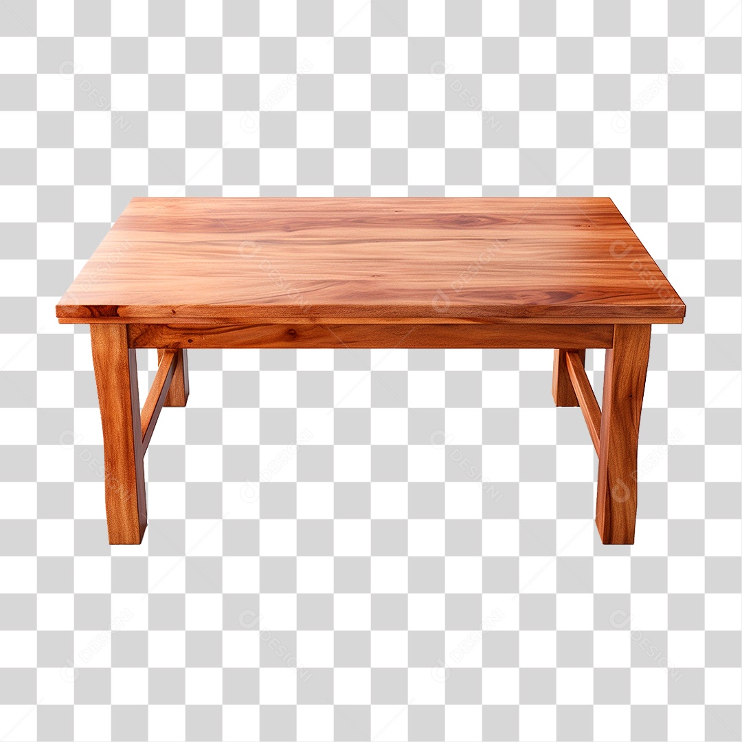 Mesa de Madeira PNG Transparente