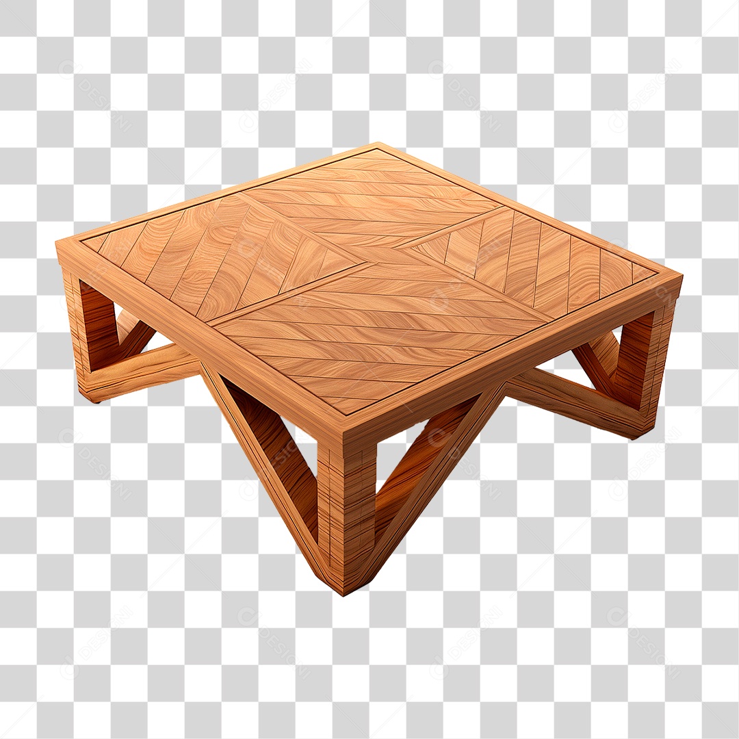 Mesa de Madeira PNG Transparente