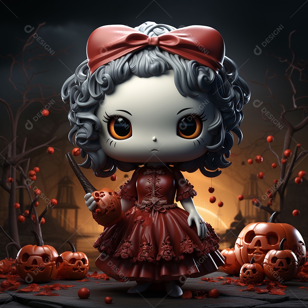 Desenho animado da hello kitty vampira