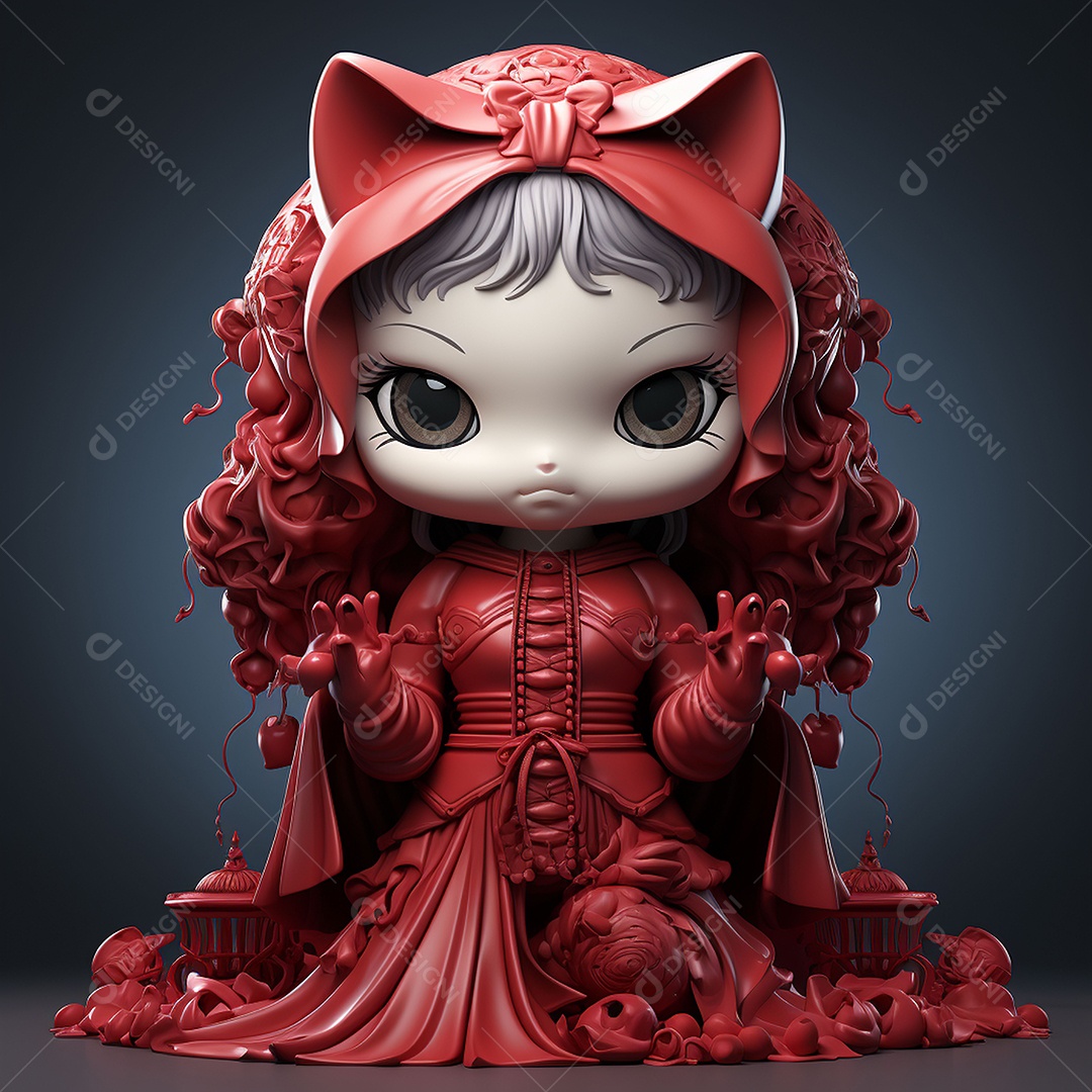 Desenho animado da hello kitty vampira