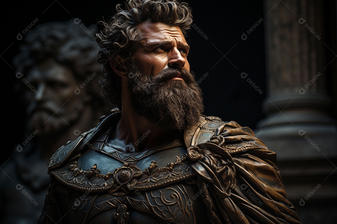 Estátua de hércules no museu do vaticano