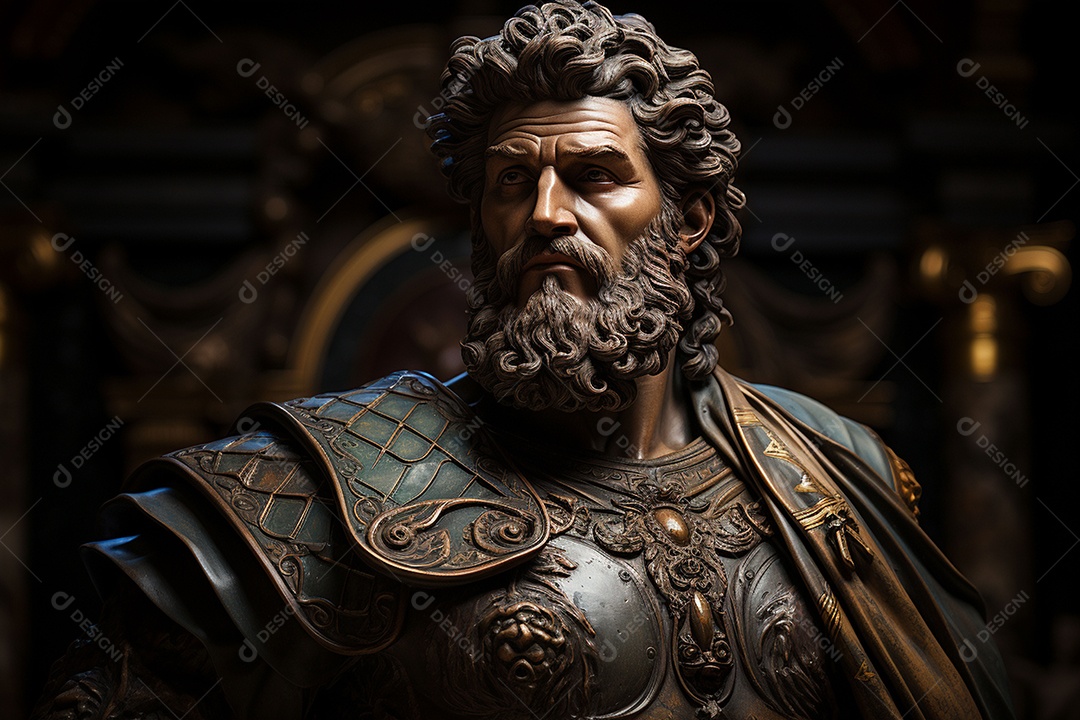 Estátua de hércules no museu do vaticano